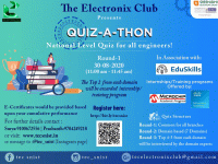 QUIZ-A-THON 2020 Online Quiz Contest Poster